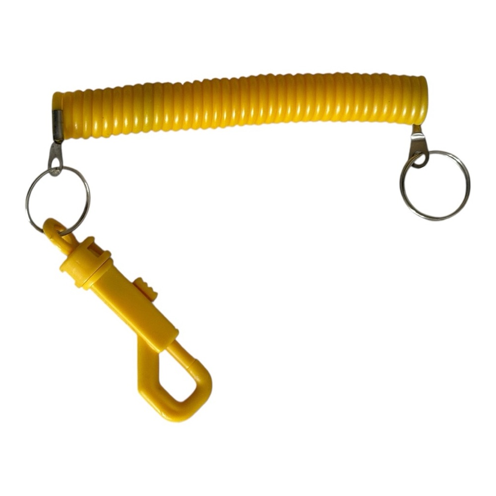 Joggers Key Coil with Snap Yellow/Silver